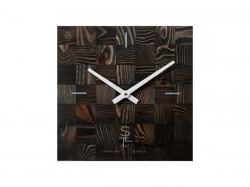 Часы настенные SLT 5195 CHESS BLACK WOOD в Сокуре - sokur.mebel-nsk.ru | фото