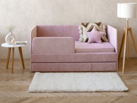 Диван-кровать Happy (розовый) в Сокуре - sokur.mebel-nsk.ru | фото
