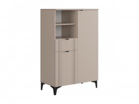Комод 2 Рич (кашемир/фрапучино матовый/черный) в Сокуре - sokur.mebel-nsk.ru | фото