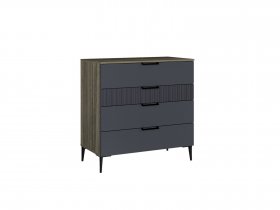 Комод 900 4ящ. Км052.0.001 Борнео (джара темная/хангва) в Сокуре - sokur.mebel-nsk.ru | фото