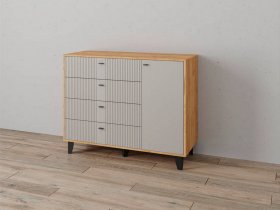 Комод «Катрин-13» (дуб крафт золотой/сантьяго софт) в Сокуре - sokur.mebel-nsk.ru | фото