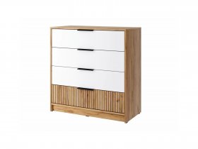 Комод КМ-001 Ивис (дуб крафт золотой/белый) в Сокуре - sokur.mebel-nsk.ru | фото