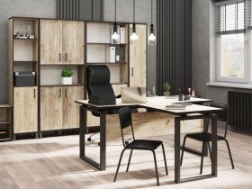 Комплект Гермес лофт (дуб крафт серый) в Сокуре - sokur.mebel-nsk.ru | фото
