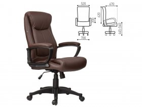 Кресло офисное BRABIX Enter EX-511, коричневое в Сокуре - sokur.mebel-nsk.ru | фото