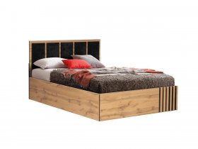 Кровать двуспальная с подъем. мех. 1,6 м Либерти 51.20 в Сокуре - sokur.mebel-nsk.ru | фото