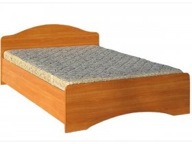 Кровать двуспальная 1,6м-1 (круглая спинка) в Сокуре - sokur.mebel-nsk.ru | фото