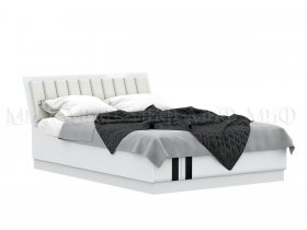 Кровать двуспальная с подъем.мех. 1,6м Магнолия в Сокуре - sokur.mebel-nsk.ru | фото