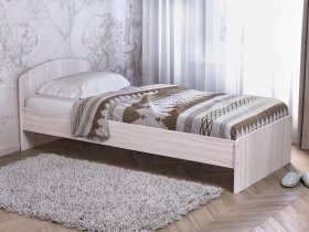 Кровать односпальная 80 с низкой спинкой (ясень шимо светлый) в Сокуре - sokur.mebel-nsk.ru | фото