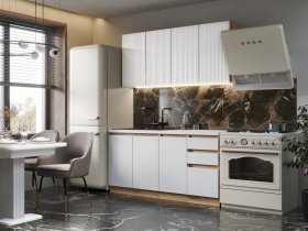 Кухонный гарнитур Ника 1,6 м (белый) в Сокуре - sokur.mebel-nsk.ru | фото