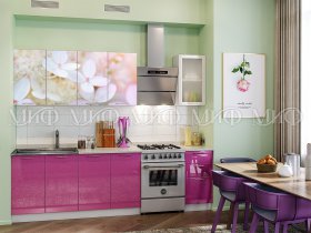 Кухонный гарнитур Вишневый цвет в Сокуре - sokur.mebel-nsk.ru | фото