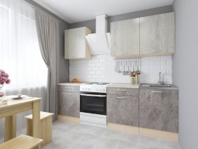 Модульная кухня Йота (пикард/цемент) в Сокуре - sokur.mebel-nsk.ru | фото