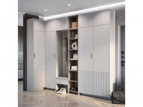 Модульная прихожая Пандора (кашемир/MF03) в Сокуре - sokur.mebel-nsk.ru | фото