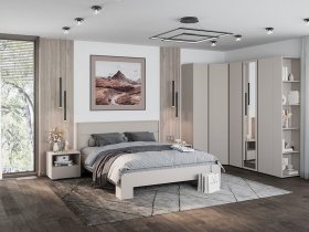 Модульная спальня Люмо (кашемир) в Сокуре - sokur.mebel-nsk.ru | фото
