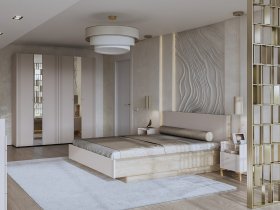 Модульная спальня Одетта (дуб эндгрей/меланж) в Сокуре - sokur.mebel-nsk.ru | фото