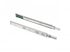 Направляющие полновыкатные шариковые, 45х450мм, PUSH TO OPEN, GTV в Сокуре - sokur.mebel-nsk.ru | фото