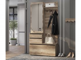 Прихожая ПР-04 Энигма (венге/дуб каньон) в Сокуре - sokur.mebel-nsk.ru | фото
