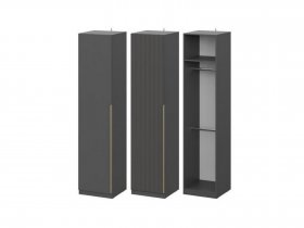 Шкаф ШК-50 Эккервуд (графит) в Сокуре - sokur.mebel-nsk.ru | фото