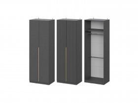 Шкаф ШК-75 Эккервуд (графит) в Сокуре - sokur.mebel-nsk.ru | фото