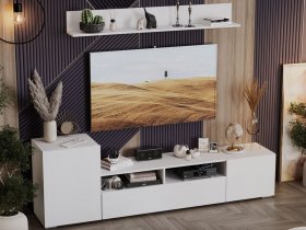 Стенка «Сильвия» (белый ясень) в Сокуре - sokur.mebel-nsk.ru | фото