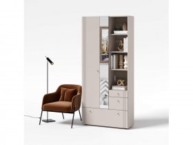 Вешалка с зеркалом ВШ1 Одетта (дуб эндгрей/меланж) в Сокуре - sokur.mebel-nsk.ru | фото